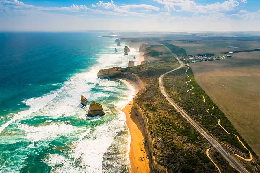 Take a breathtaking coastal road trip along Australia’s most scenic highway, the Great Ocean Road. Witness the majestic 12 Apostles, Loch Ard Gorge, and the rugged limestone cliffs that have stood for millions of years. Upgrade your experience with an optional helicopter ride for an aerial view of this natural wonder!