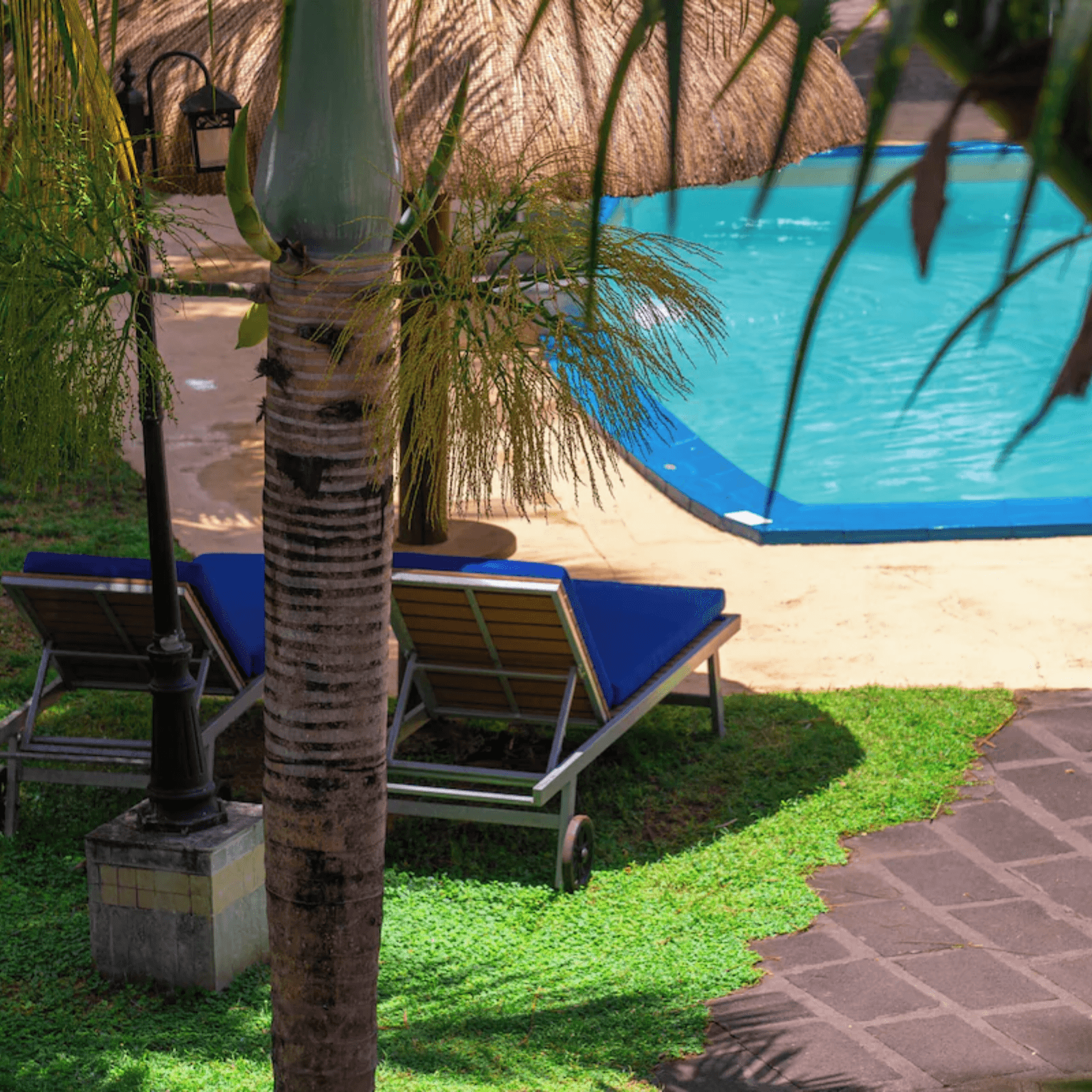 Leisurely days by the pool with tropical views.