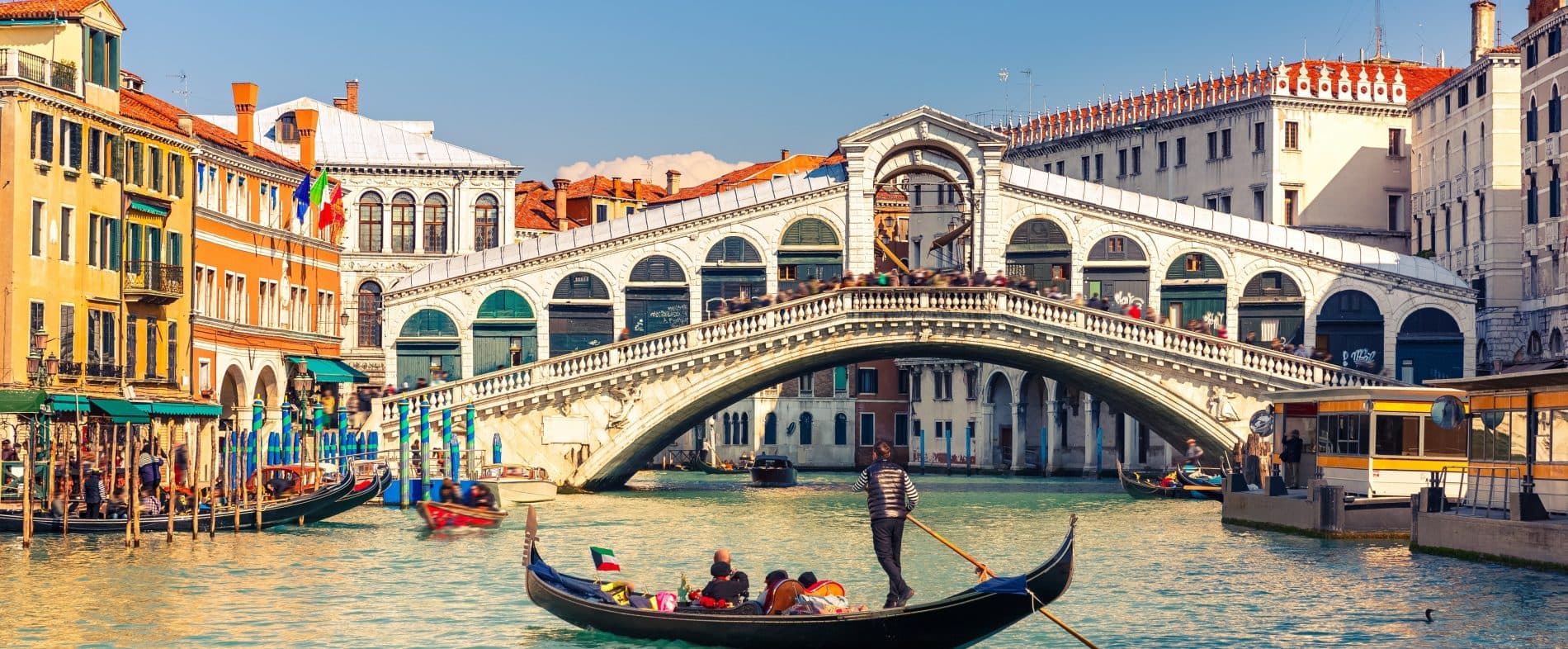 Sail through the serene canals of Venice, surrounded by historic architecture and the city’s unique charm.