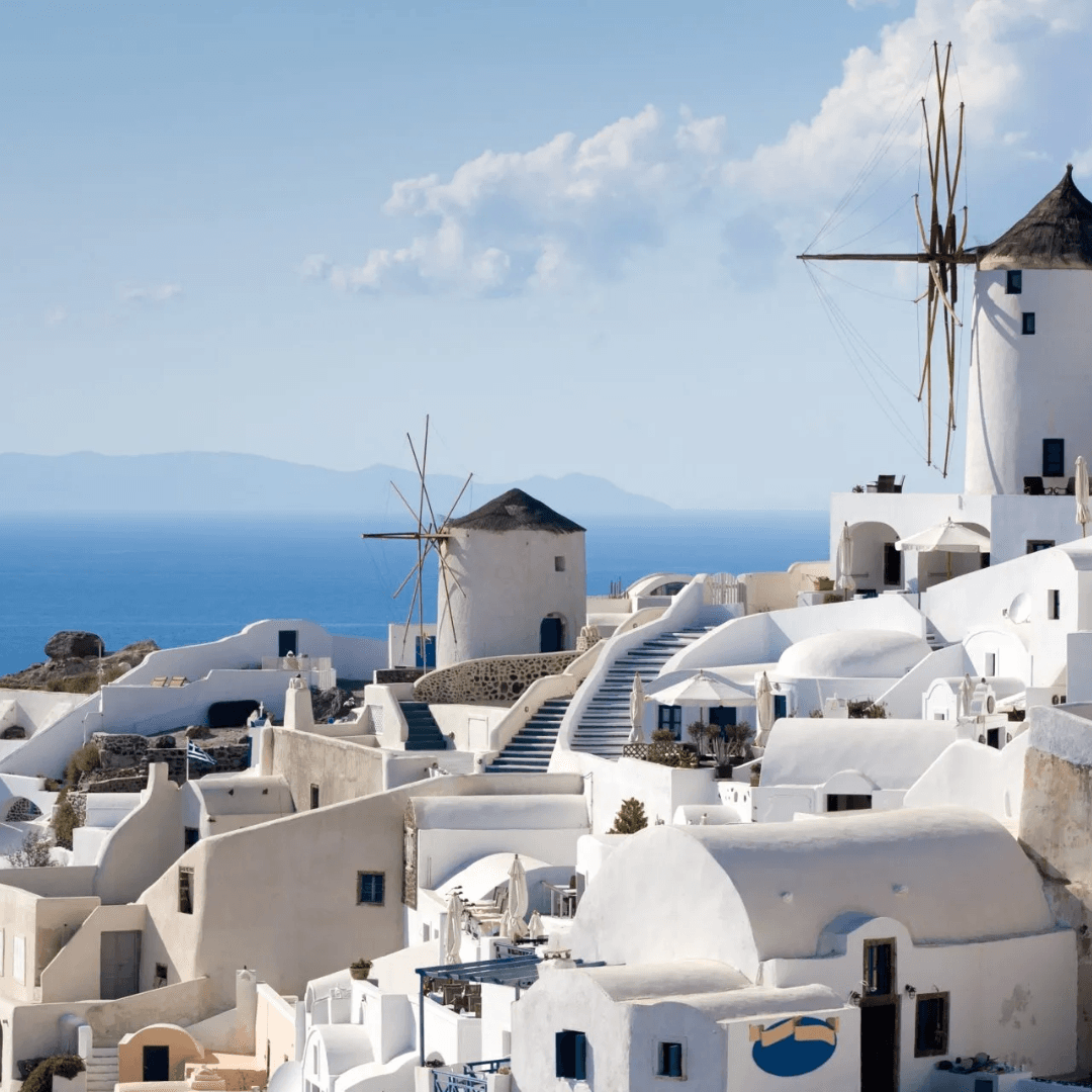 Stroll through Mykonos with its iconic windmills and vibrant culinary scene, offering a perfect blend of historical charm and modern luxury. This island escape ensures memorable moments every step of the way.