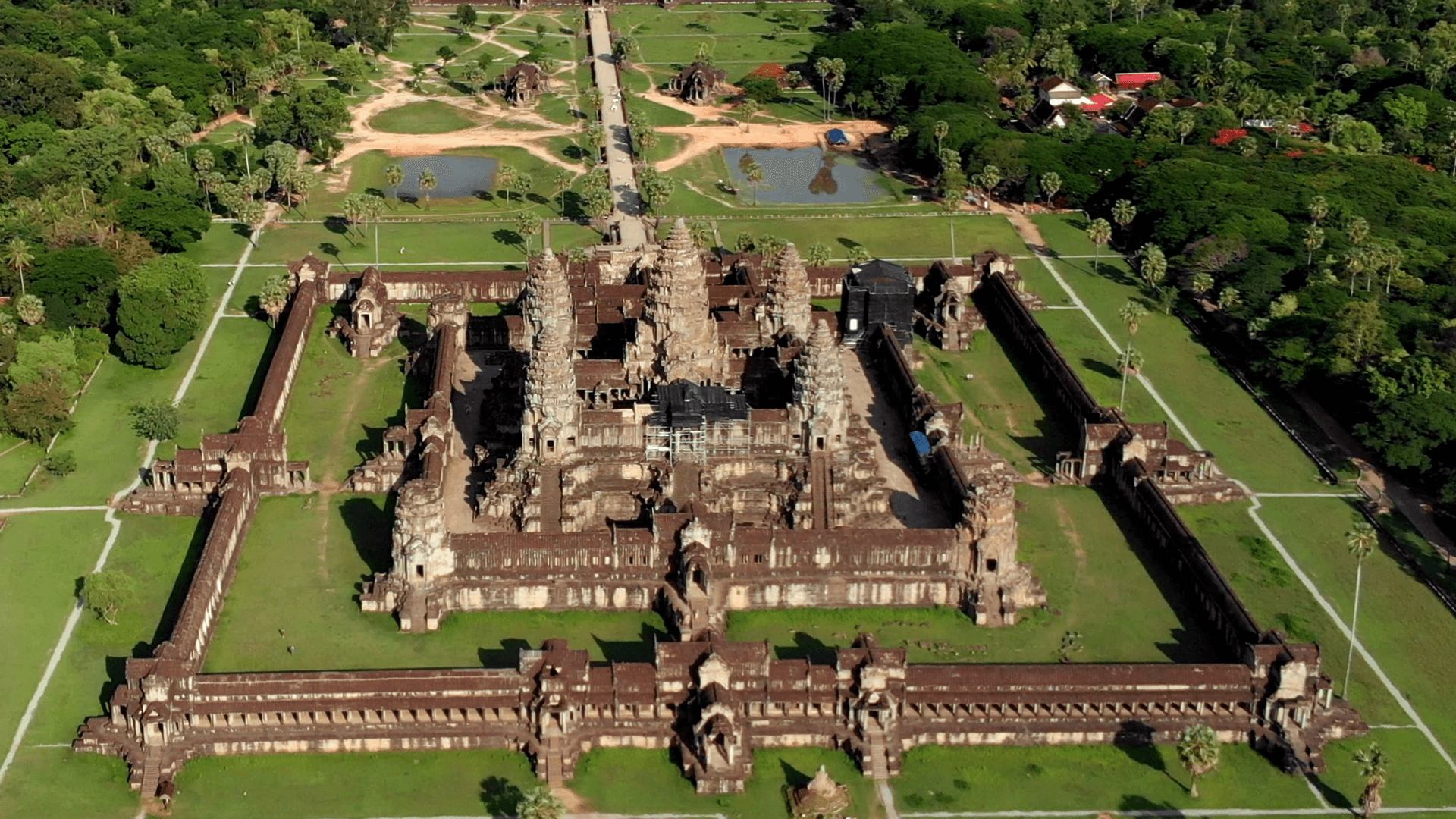 Explore the architectural marvel of Angkor Wat in Siem Reap, a UNESCO World Heritage site known for its grand scale and intricate carvings, representing a pinnacle of Khmer art and civilization.