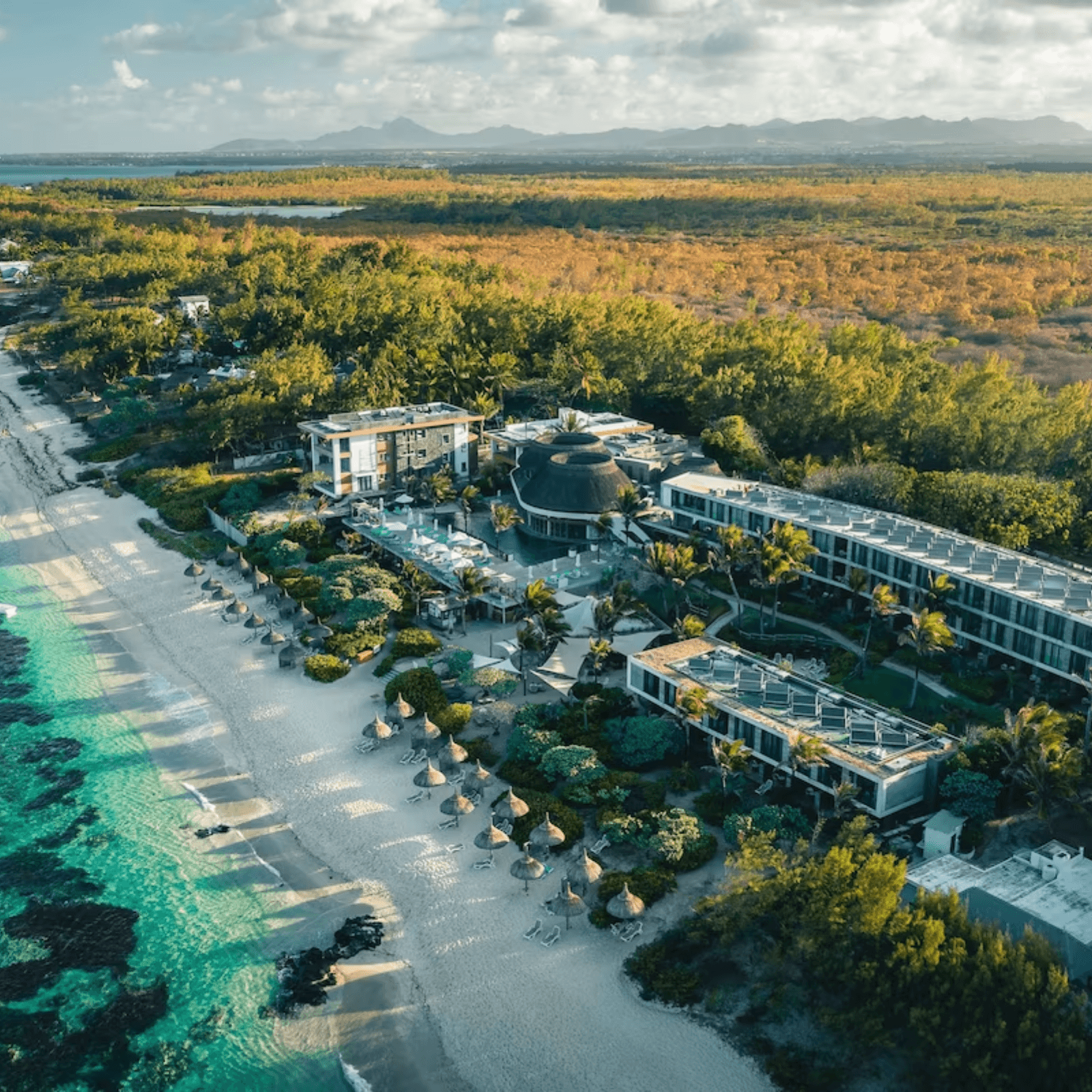 Adults-only beachfront resort with stunning ocean views.